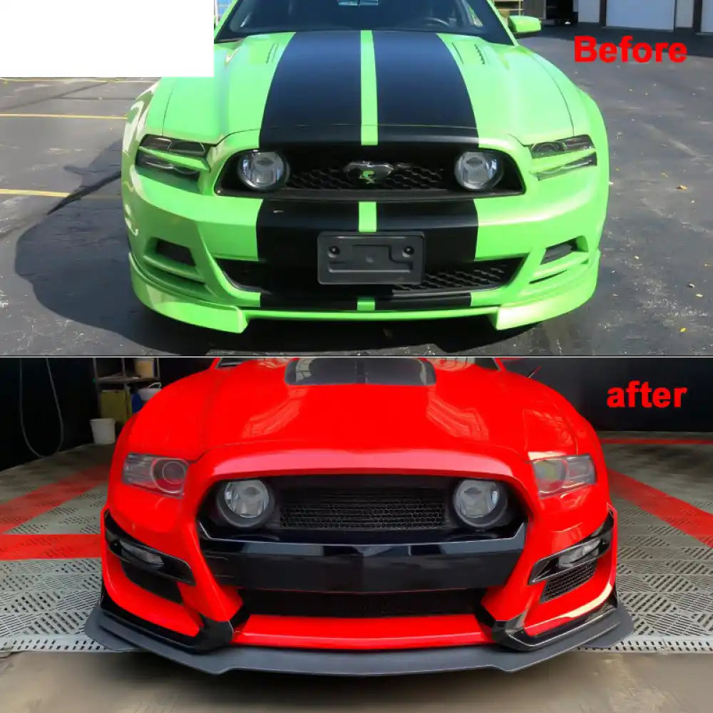 2013-2014 Ford Mustang Base & GT GT500 Style Front Bumper Cover PP