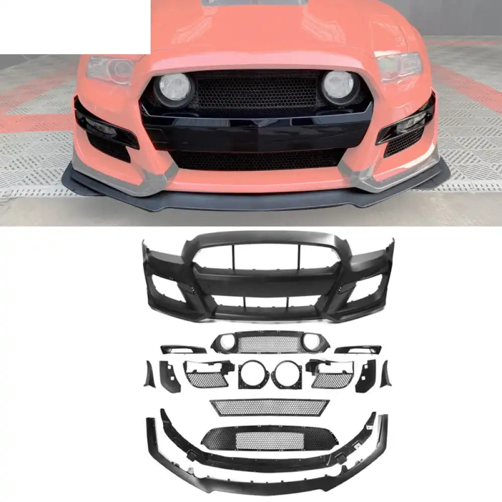 2013-2014 Ford Mustang Base & GT GT500 Style Front Bumper Cover PP