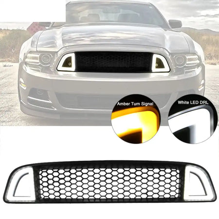 2013-2014 Ford Mustang Non-Shelby LED Light Unpainted Front Grille