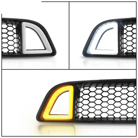 2013-2014 Ford Mustang Non-Shelby LED Light Unpainted Front Grille