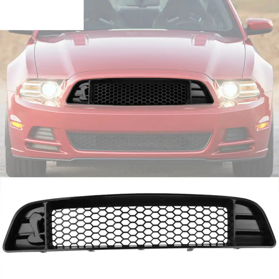 2013-2014 Ford Mustang Shelby GT500 Style Unpainted Front Grille ABS