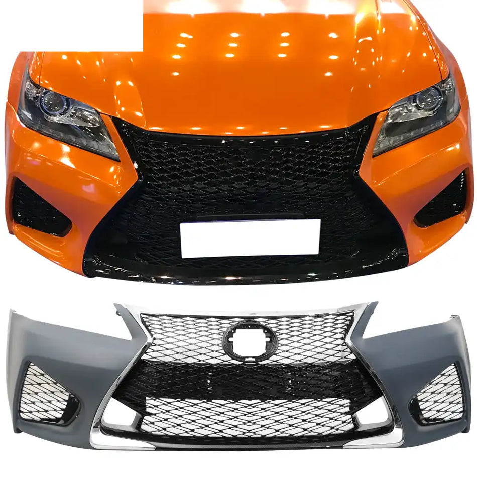 2013-2015 Lexus GS F Sport Style Front Bumper Conversion w/ Grille