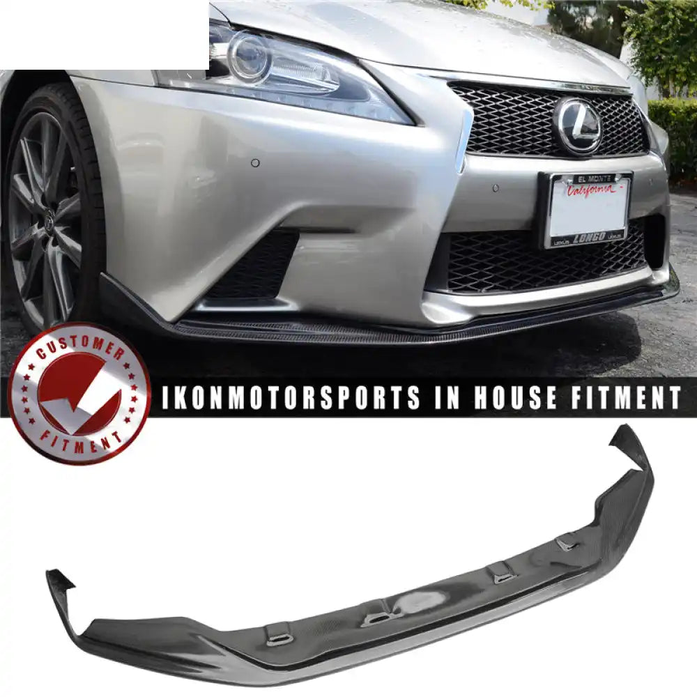 2013-2015 Lexus GS350 450 F Sport SK Front Bumper Lip Carbon Fiber CF Carbon Fiber
