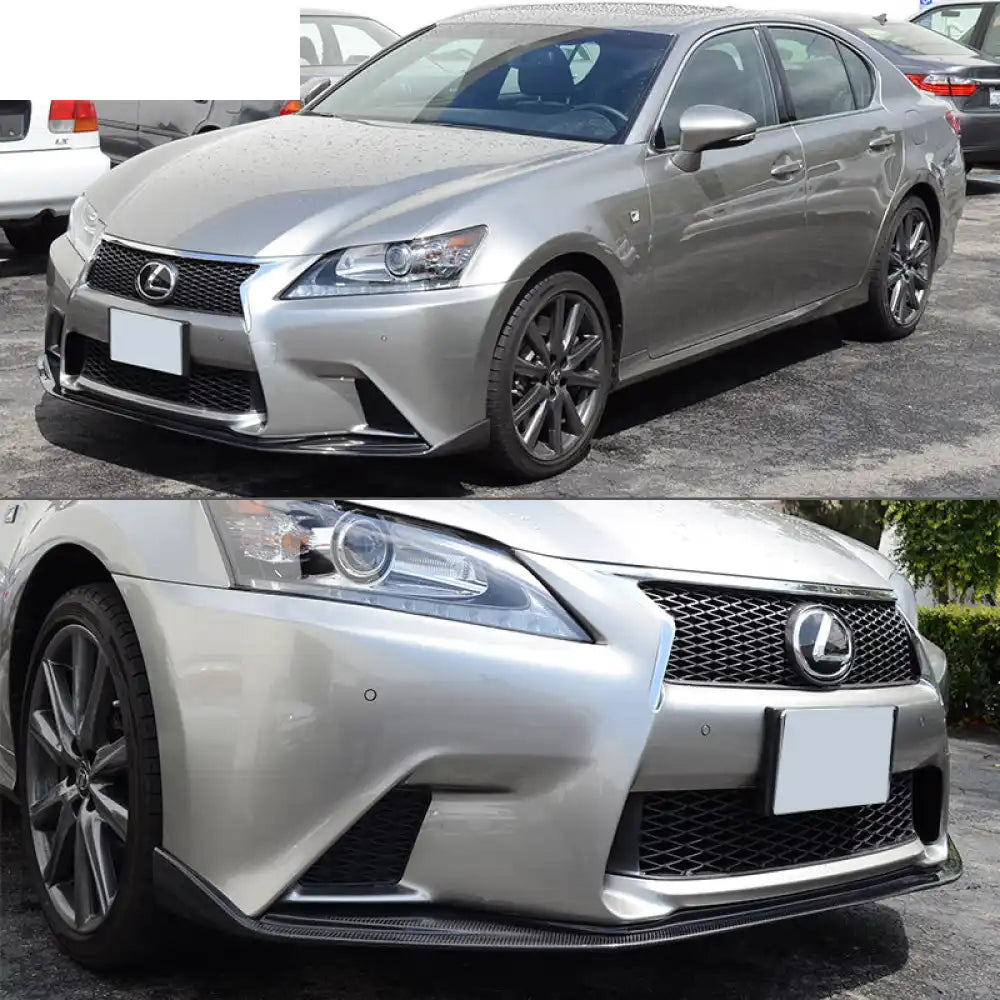 2013-2015 Lexus GS350 450 F Sport SK Front Bumper Lip Carbon Fiber CF