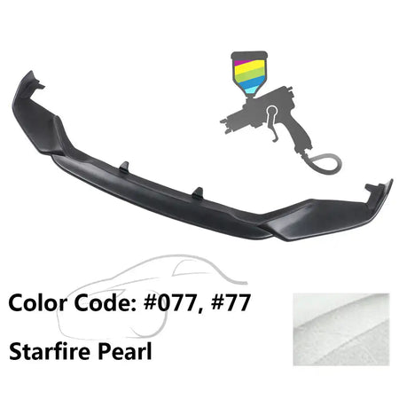 2013-2015 Lexus GS350 F Sport IKON Style Front Bumper Lip Painted PP Painted #077, 77 Starfire Pearl