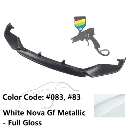 2013-2015 Lexus GS350 F Sport IKON Style Front Bumper Lip Painted PP Painted #083, 83 White Nova Gf Metallic
