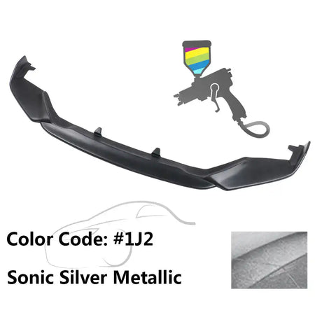 2013-2015 Lexus GS350 F Sport IKON Style Front Bumper Lip Painted PP Painted #1J2 Sonic Silver Metallic