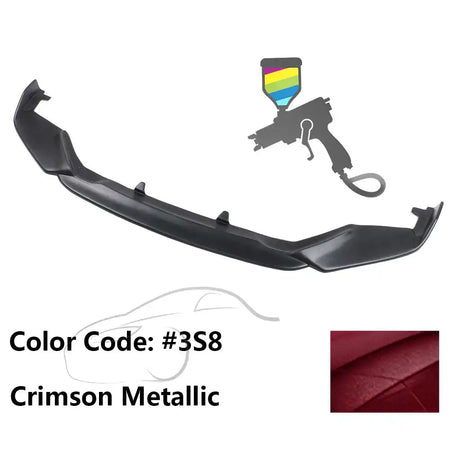 2013-2015 Lexus GS350 F Sport IKON Style Front Bumper Lip Painted PP Painted #3S8 Crimson Metallic