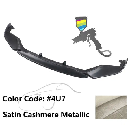 2013-2015 Lexus GS350 F Sport IKON Style Front Bumper Lip Painted PP Painted #4U7 Satin Cashmere Metallic