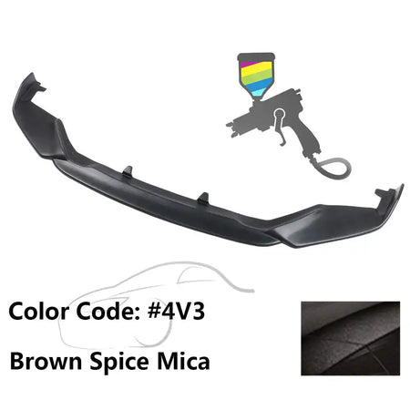 2013-2015 Lexus GS350 F Sport IKON Style Front Bumper Lip Painted PP Painted #4V3 Brown Spice Mica/Fire Agate Pearl