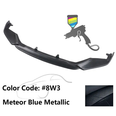 2013-2015 Lexus GS350 F Sport IKON Style Front Bumper Lip Painted PP Painted #8W3 Meteor Blue Metallic