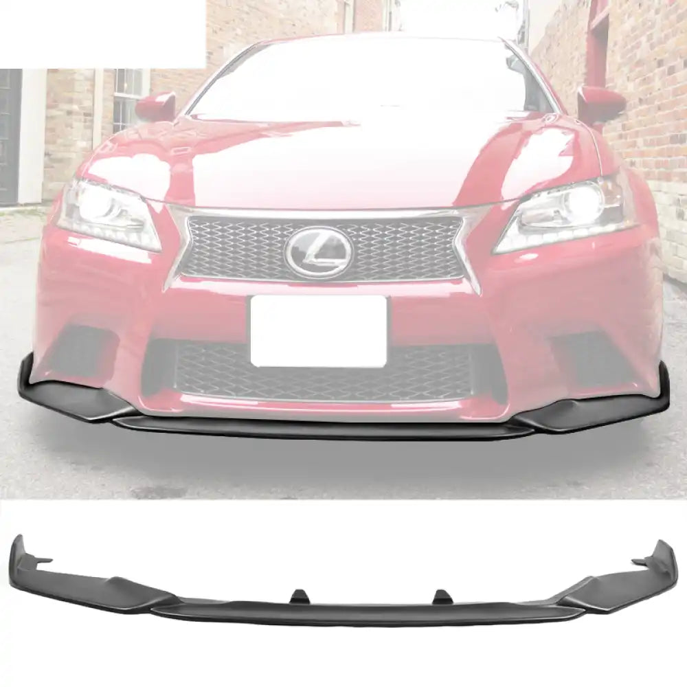 2013-2015 Lexus GS350 F Sport IKON Style Front Bumper Lip Painted PP Unpainted Black