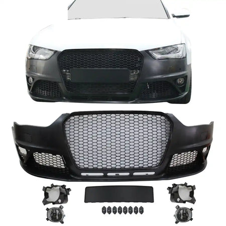 2013-2016 Audi A4 S4 RS4 Style Front Bumper Conversion No PDC W/Grille