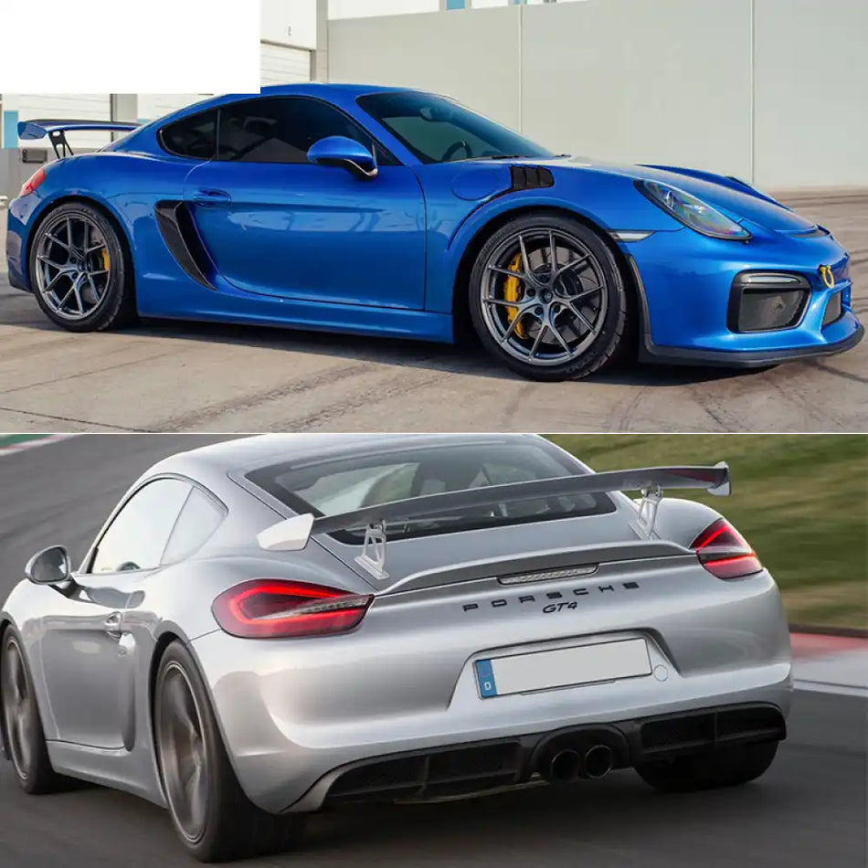 2013-2016 Cayman Boxster GT4 Style Front Bumper + Fender Rear Diffuser