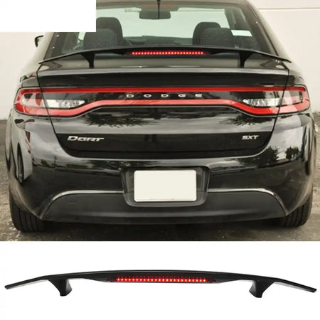 2013-2016 Dodge Dart Gloss Rear Trunk Spoiler w/ LED 3RD Brake Light
