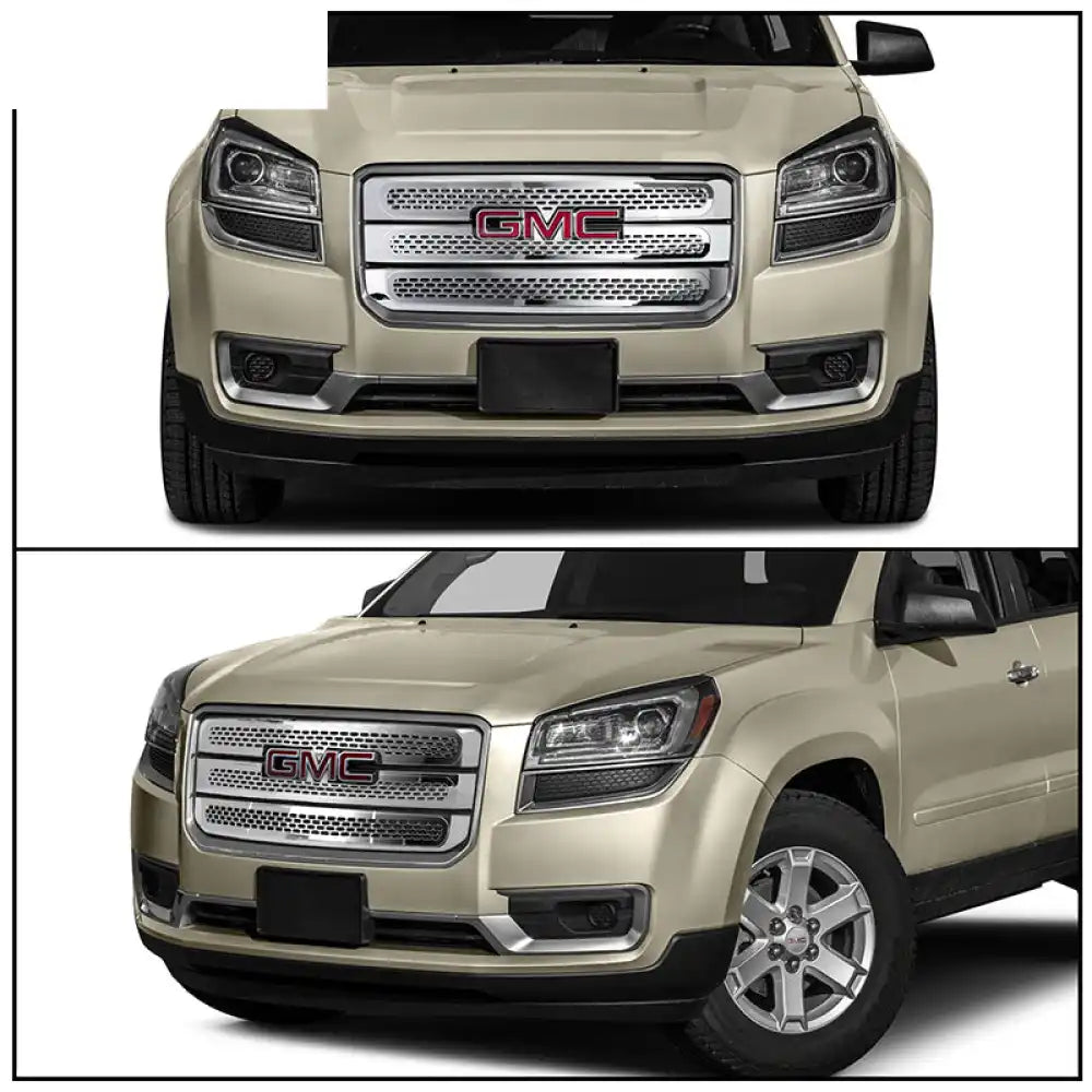2013-2016 GMC Acadia SL/SLE/SLT Chrome Tape On Grille Overlay 3 Bar