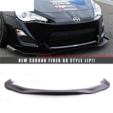 2013-2016 Scion FRS GR Style Front Bumper Lip Spoiler Splitter Carbon Fiber