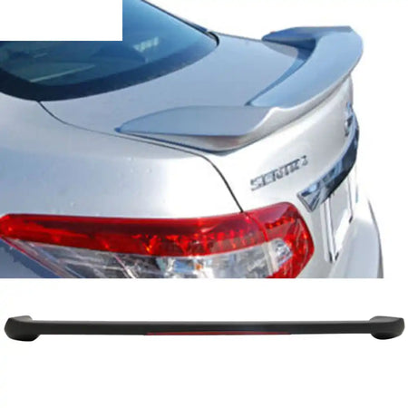 2013-2019 Nissan Sentra Sedan Matte Black Rear Spoiler Wing LED Light