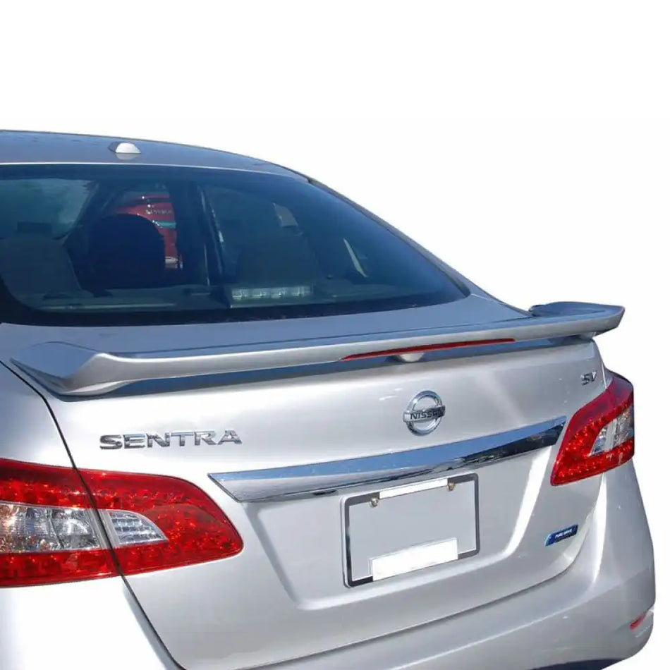 2013-2019 Nissan Sentra Sedan Matte Black Rear Spoiler Wing LED Light
