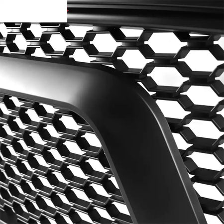 2013-2024 Dodge Ram 1500 Honeycomb R Style Black Front Grille ABS
