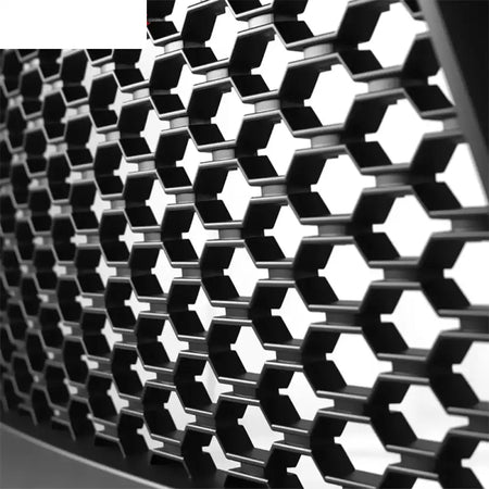 2013-2024 Dodge Ram 1500 Honeycomb R Style Black Front Grille ABS
