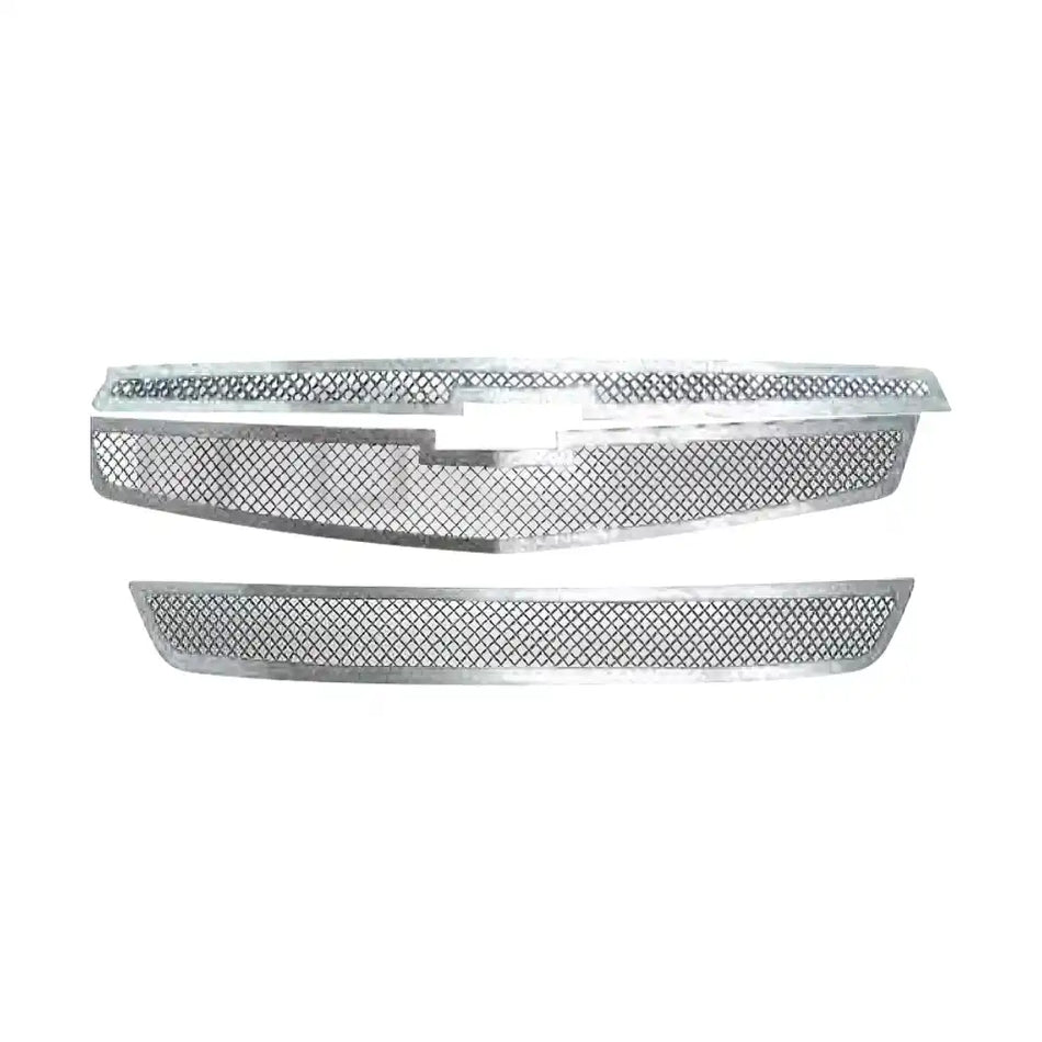 2013 Chevrolet Malibu Mesh Style Chrome Front Grille Insert Steel 3PC