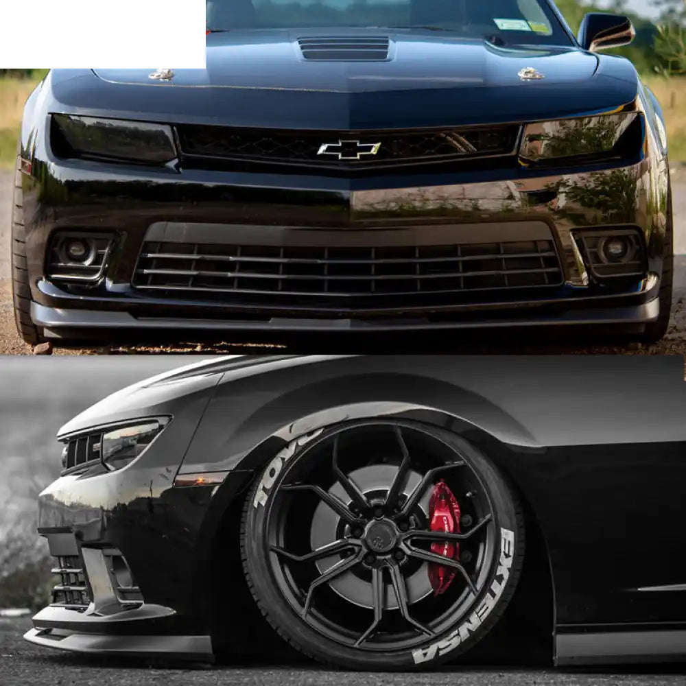 2014-2015 Chevrolet Camaro SS Front Lip 1LE Style Unpainted Lip Spoiler PU