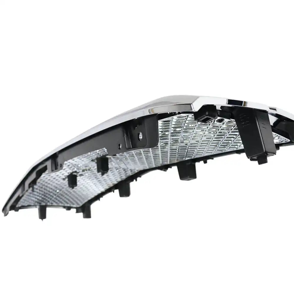 2014-2015 Chevy Silverado 1500 B Style Silver Front Bumper Grille ABS Chrome