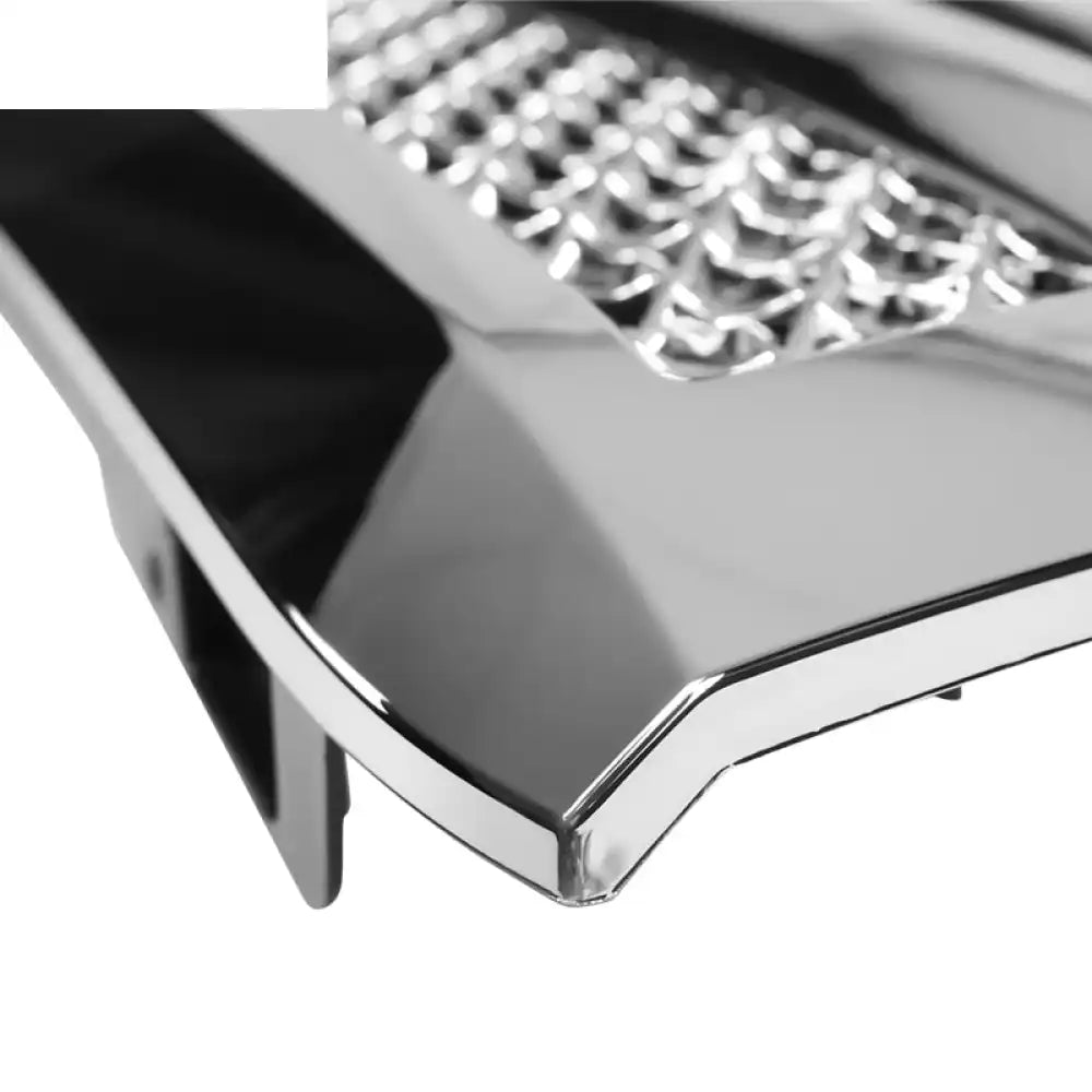 2014-2015 Chevy Silverado 1500 B Style Silver Front Bumper Grille ABS Chrome