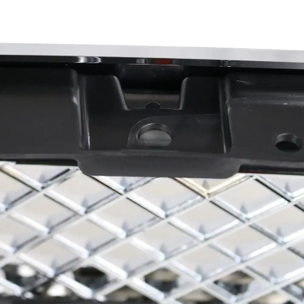 2014-2015 Chevy Silverado 1500 B Style Silver Front Bumper Grille ABS Chrome