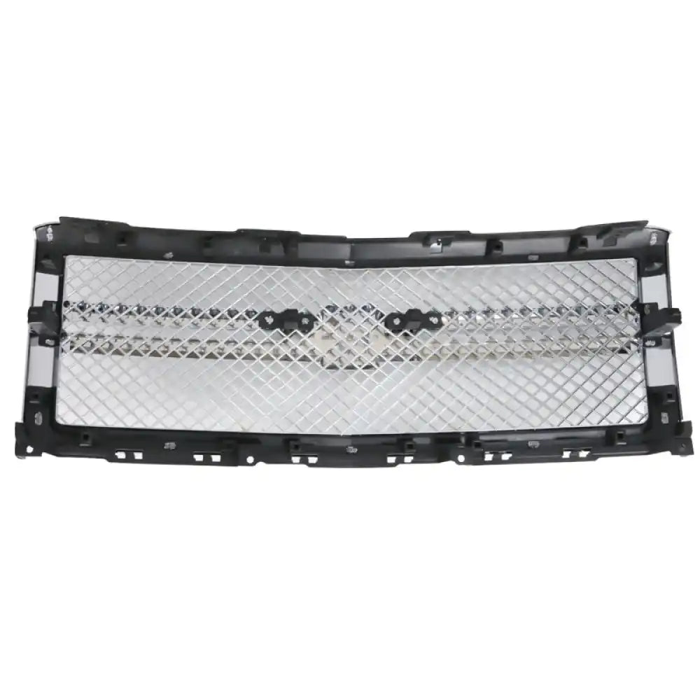 2014-2015 Chevy Silverado 1500 B Style Silver Front Bumper Grille ABS Chrome
