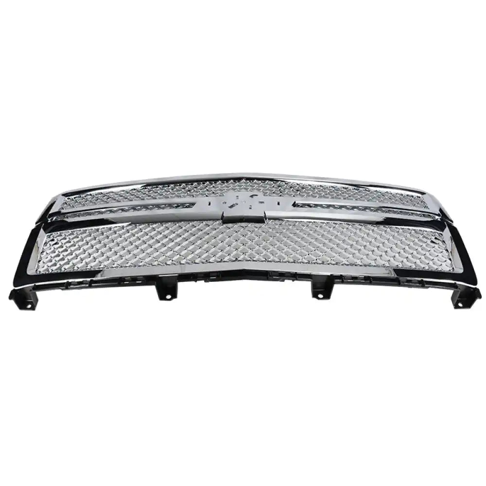 2014-2015 Chevy Silverado 1500 B Style Silver Front Bumper Grille ABS Chrome