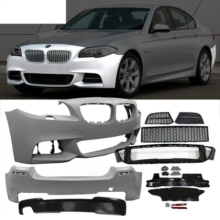 2014-2016 BMW F10 Front Bumper + Rear Bumper W/ Single Outlet