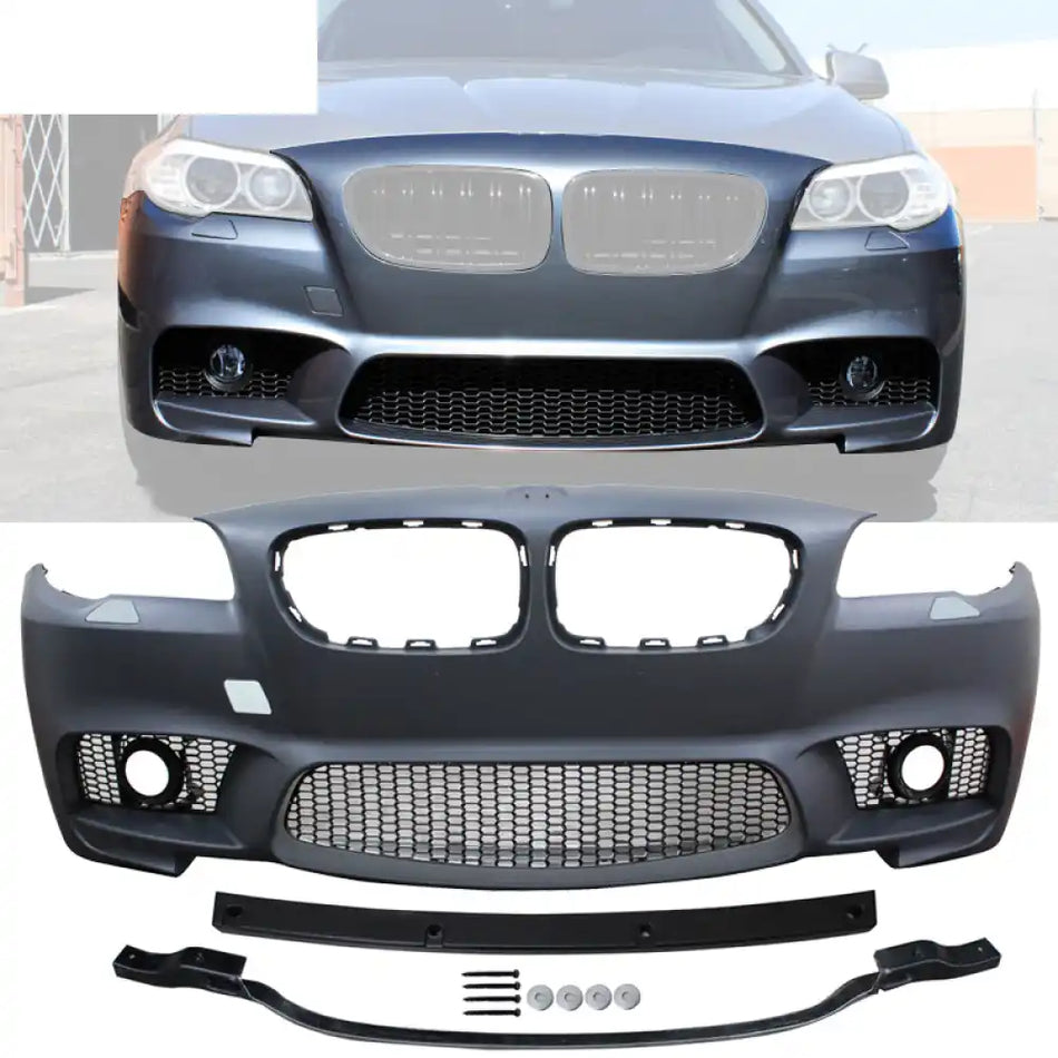 2014-2016 BMW F10 LCI M5 Style Front Bumper Cover W/Foglight Cover PP