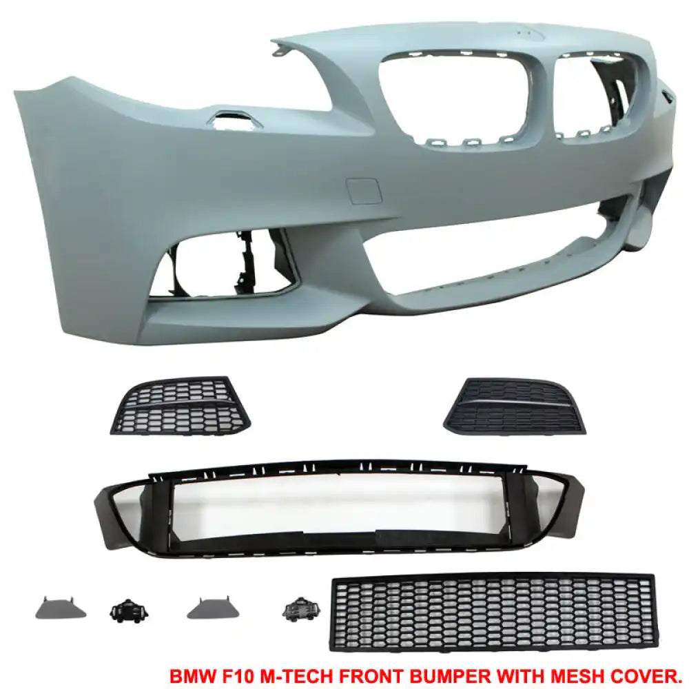 2014-2016 BMW F10 LCI Mtech Front Bumper + Rear Bumper W/ Twin Outlet