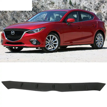 2014-2016 Mazda 3 Mazda3 FHS Front Hood Cover ABS Painted Glossy Black (Color Code # GB)