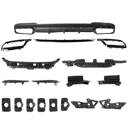 2014-2016 Mercedes-Benz W212 E Class Rear Bumper Cover Diffuser Trim