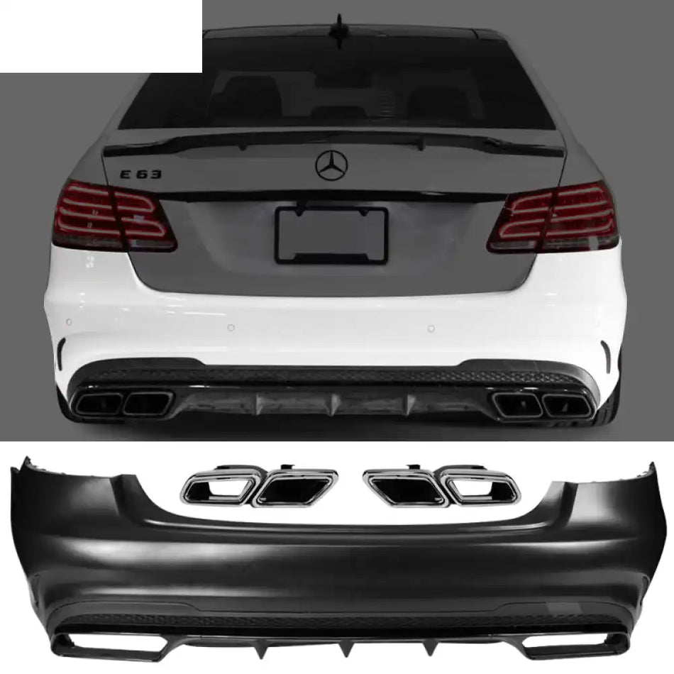 2014-2016 Mercedes-Benz W212 E Class Rear Bumper Cover Diffuser Trim