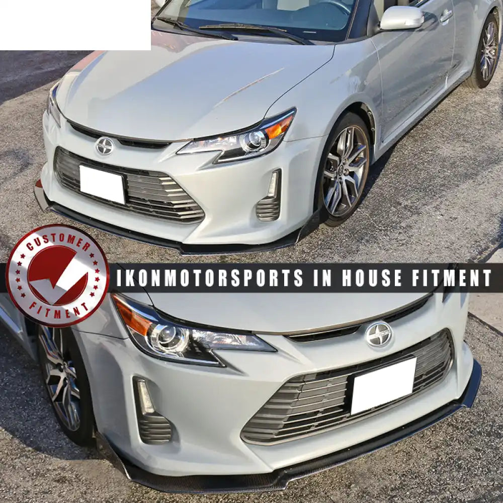 2014-2016 Scion TC V1 Style Front Bumper Lip Splitter Carbon Fiber