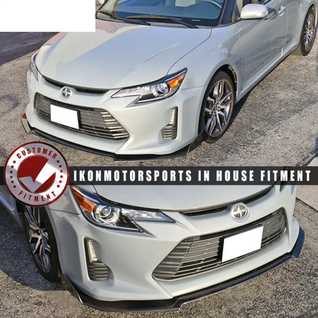 2014-2016 Scion TC V1 Style Front Bumper Lip Splitter Carbon Fiber