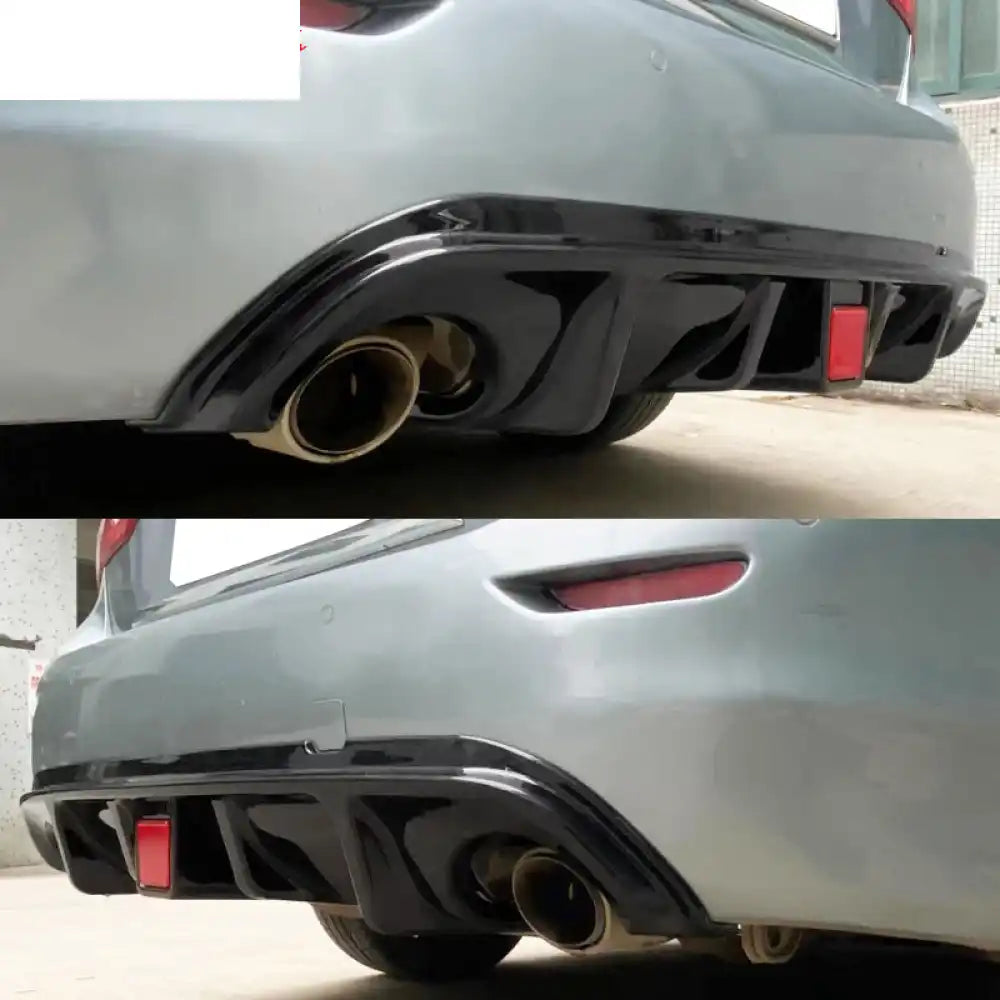 2014-2017 Infiniti Q50 LED Light Rear Bumper Diffuser PP
