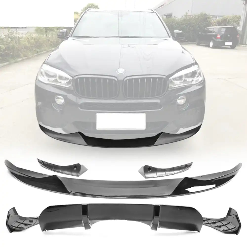 2014-2018 BMW F15 M Sport Front Bumper Lip Rear Diffuser Gloss Black