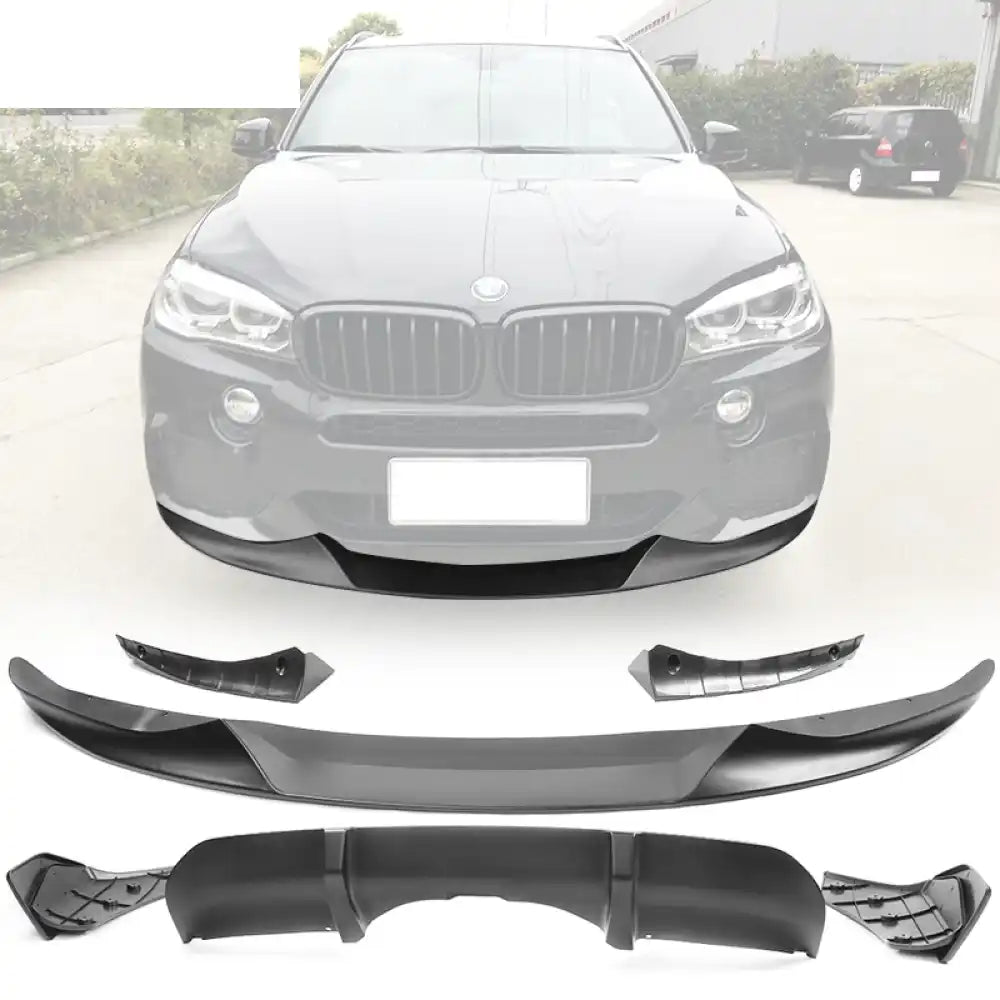 2014-2018 BMW F15 M Sport Front Bumper Lip Rear Diffuser Matte Black