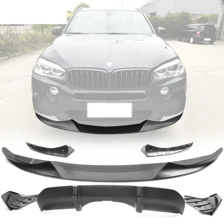 2014-2018 BMW F15 M Sport Front Bumper Lip Rear Diffuser Matte Black
