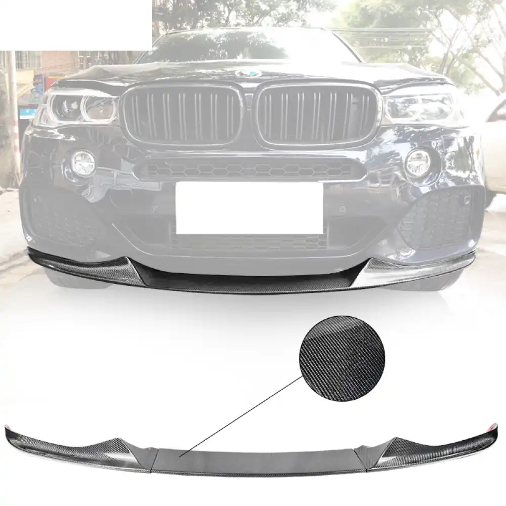 2014-2018 BMW F15 X5 MT MP Style Front Bumper Lip Carbon Fiber CF Carbon Fiber
