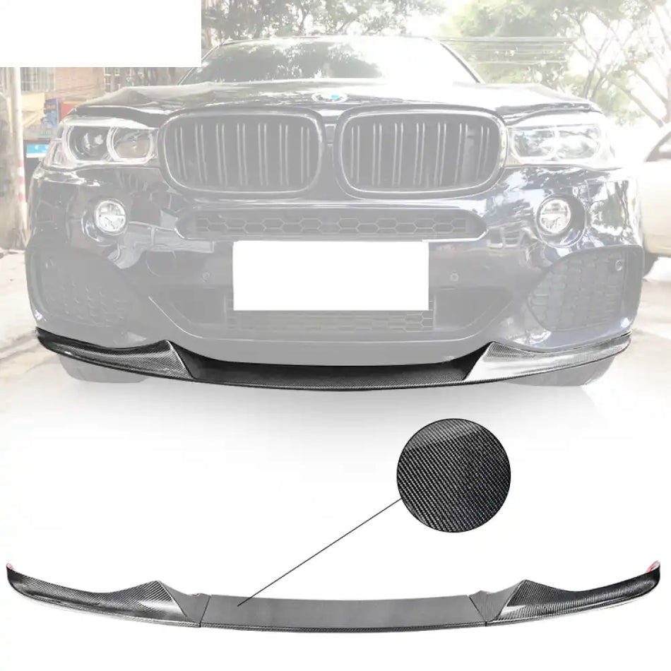 2014-2018 BMW F15 X5 MT MP Style Front Bumper Lip Carbon Fiber CF Carbon Fiber