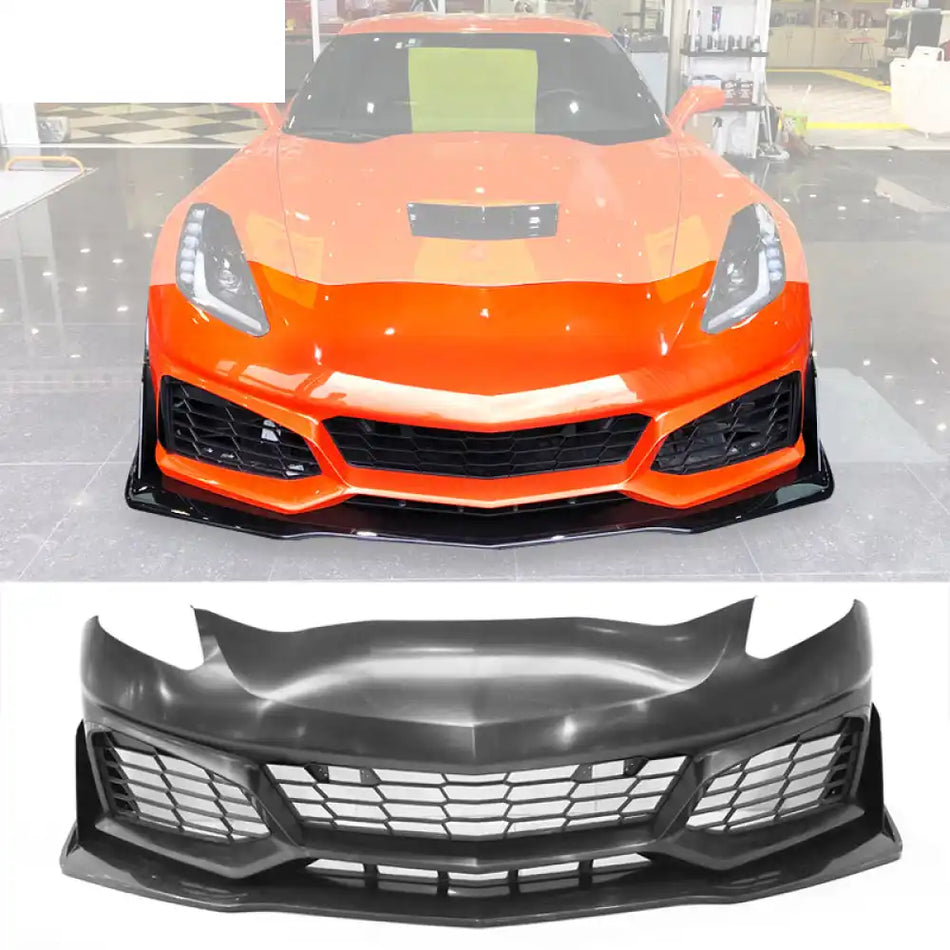 2014-2019 Chevy Corvette C7 Front Bumper Kits Upgrade To 2019 ZR1 PP