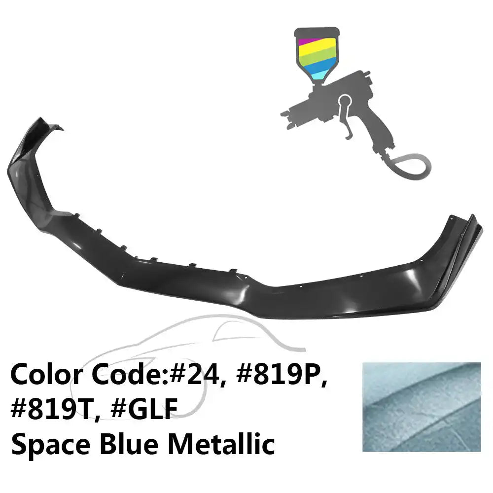 2014-2019 Chevy Corvette C7 ZR1 Style Painted Front Bumper Lip PP #24, WA819P, WA819T Space Blue Metallic