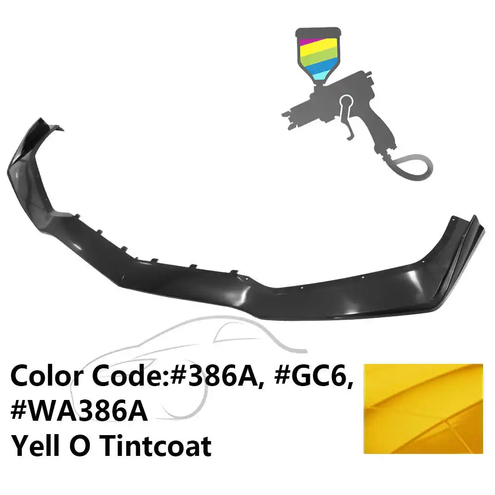 2014-2019 Chevy Corvette C7 ZR1 Style Painted Front Bumper Lip PP #386A, GC6, WA386A Yell O Tintcoat