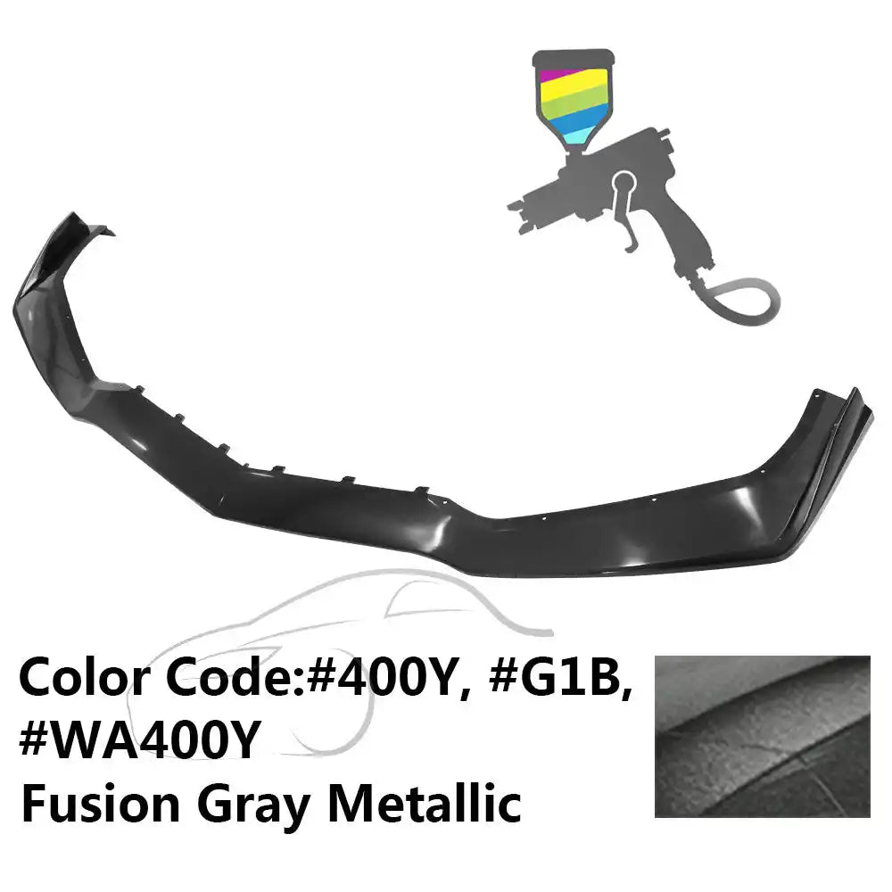2014-2019 Chevy Corvette C7 ZR1 Style Painted Front Bumper Lip PP #400Y, G1B, WA400Y Fusion Gray Metallic